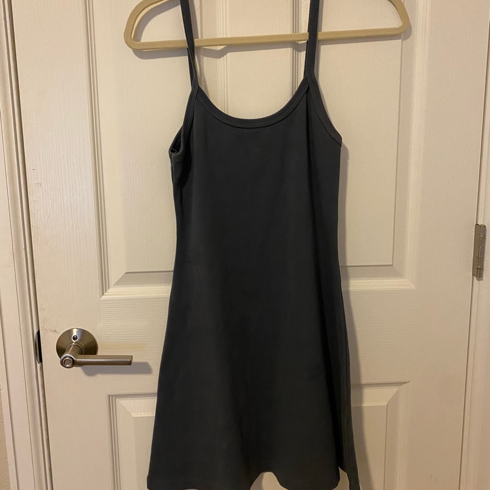 Los Angeles Apparel Heavy Ribbed Spaghetti Mini Dress Size XL